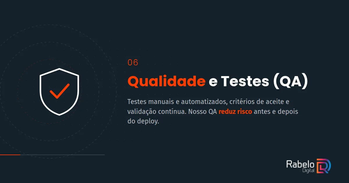 Qualidade e Testes (QA)